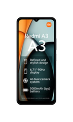 Xiaomi Redmi A3 4Go RAM Noir Minuit Xiaomi Redmi A3 4Go RAM Noir Minuit