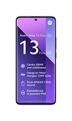 Xiaomi Redmi Note 13 Pro Plus 5G 12Go RAM Nuit Minuit