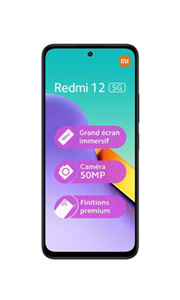 Xiaomi Redmi 12 5G 8Go RAM Noir Jade Xiaomi Redmi 12 5G 8Go RAM Noir Jade