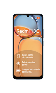 Xiaomi Redmi 13C 8Go RAM Bleu Marine Xiaomi Redmi 13C 8Go RAM Bleu Marine