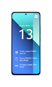 Xiaomi Redmi Note 13 4G 8Go RAM Bleu Givré Xiaomi Redmi Note 13 4G 8Go RAM Bleu Givré