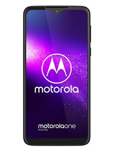 Motorola One Macro Bleu Sidéral