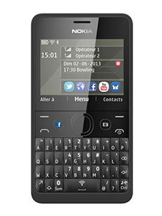 Nokia Asha 210 Double Sim Noir