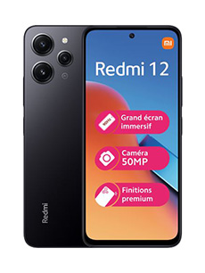 Xiaomi Redmi 12 Noir Minuit Xiaomi Redmi 12 Noir Minuit