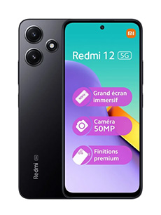 Xiaomi Redmi 12 5G Noir Jade Xiaomi Redmi 12 5G Noir Jade