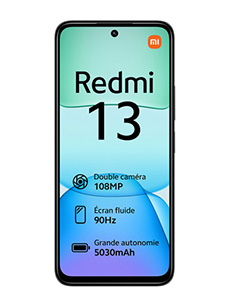 Xiaomi Redmi 13 6Go RAM Noir