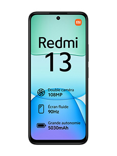 Xiaomi Redmi 13 8Go RAM Noir Xiaomi Redmi 13 8Go RAM Noir