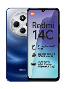 Xiaomi Redmi 14C 4Go RAM Bleu Xiaomi Redmi 14C 4Go RAM Bleu