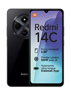 Xiaomi Redmi 14C 8Go RAM Noir Xiaomi Redmi 14C 8Go RAM Noir