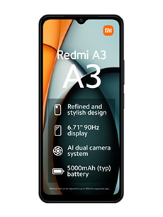 Xiaomi Redmi A3 Noir Minuit Xiaomi Redmi A3 Noir Minuit