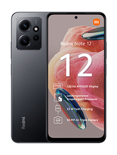 Xiaomi Redmi Note 12 4G 8Go RAM Gris Onyx Xiaomi Redmi Note 12 4G 8Go RAM Gris Onyx