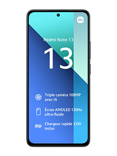 Xiaomi Redmi Note 13 4G Noir de Minuit