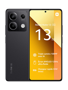 Xiaomi Redmi Note 13 5G Noir Xiaomi Redmi Note 13 5G Noir