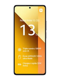 Xiaomi Redmi Note 13 5G 6Go RAM Noir