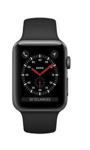 Apple Watch 3 GPS Alu 42mm Bracelet Sport Noir
