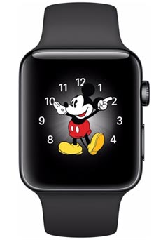 Apple Watch 2 Acier Inox 38mm Bracelet Sport Noir Apple Watch 2 Acier Inox 38mm Bracelet Sport Noir