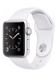 Apple Watch 2 Alu Argent 38mm Bracelet Sport Blanc Apple Watch 2 Alu Argent 38mm Bracelet Sport Blanc
