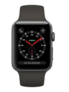 Apple Watch 3 GPS Alu 38mm Bracelet Sport Noir Apple Watch 3 GPS Alu 38mm Bracelet Sport Noir
