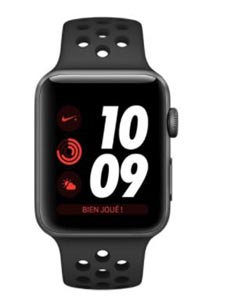 Apple Watch 3 Nike+ GPS Alu 38mm Bracelet Sport Noir