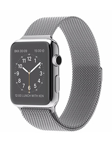 Apple Watch Acier 42mm Bracelet Milanais Gris Apple Watch Acier 42mm Bracelet Milanais Gris