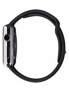 Apple Watch Acier 42mm Bracelet Sport Noir