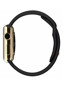 Apple Watch Edition Or Jaune 38mm Bracelet Sport Noir