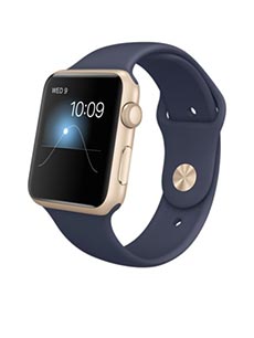 Apple Watch Sport Aluminium Or 42mm Bleu Nuit
