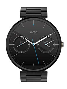 Motorola Moto 360 Metal Noir Motorola Moto 360 Metal Noir
