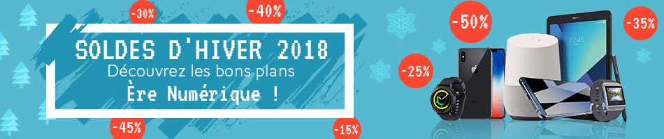 Bénéficiez des soldes d'hiver sur une sélection Ère Numérique !